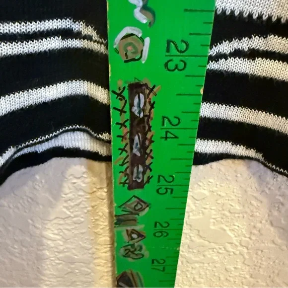 Carlisle Vintage Womens Silk/Cotton Black and White Turtleneck sz S - Picture 8 of 8